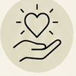 Helping hand icon